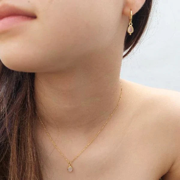Set de joyas de plata con minerales naturales de Lunara Joyas